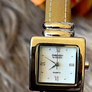 Women's Embassy by Gruen Gennie Leather Bracelet Watch